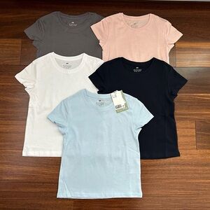 NEW H&M Kids Organic Cotton Shirt Set